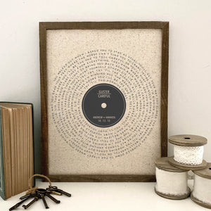 Vinyl Record Favorite Song Lyrics